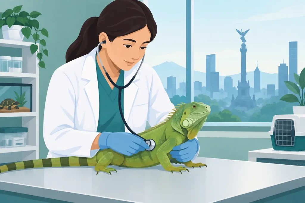 Cuándo buscar veterinario para reptiles en CDMX