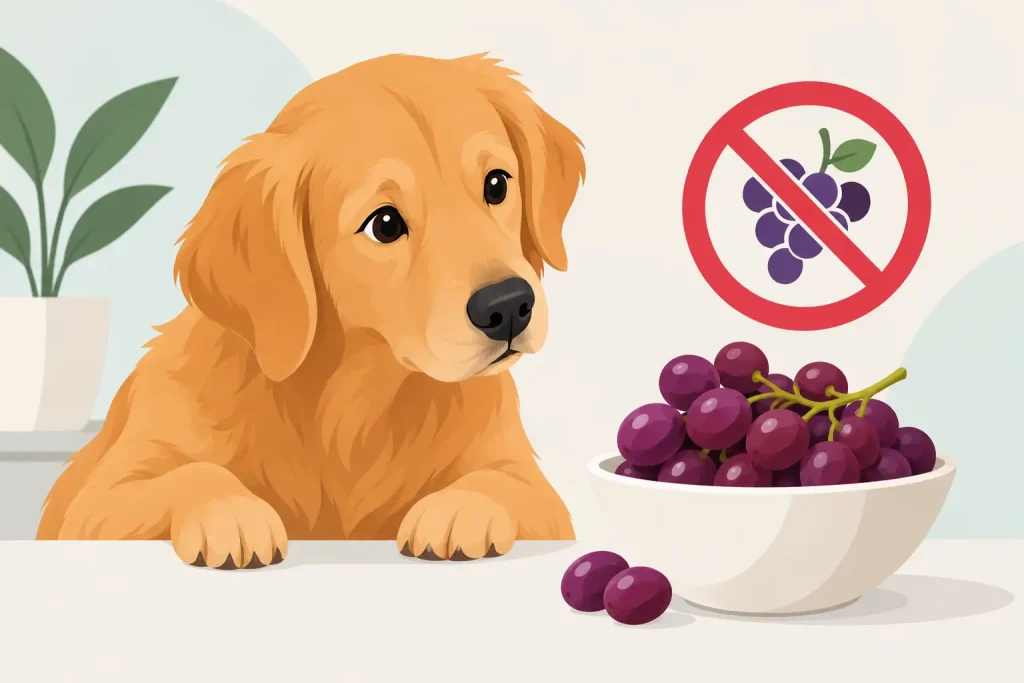 ¿Los perros pueden comer uvas? Nunca es seguro